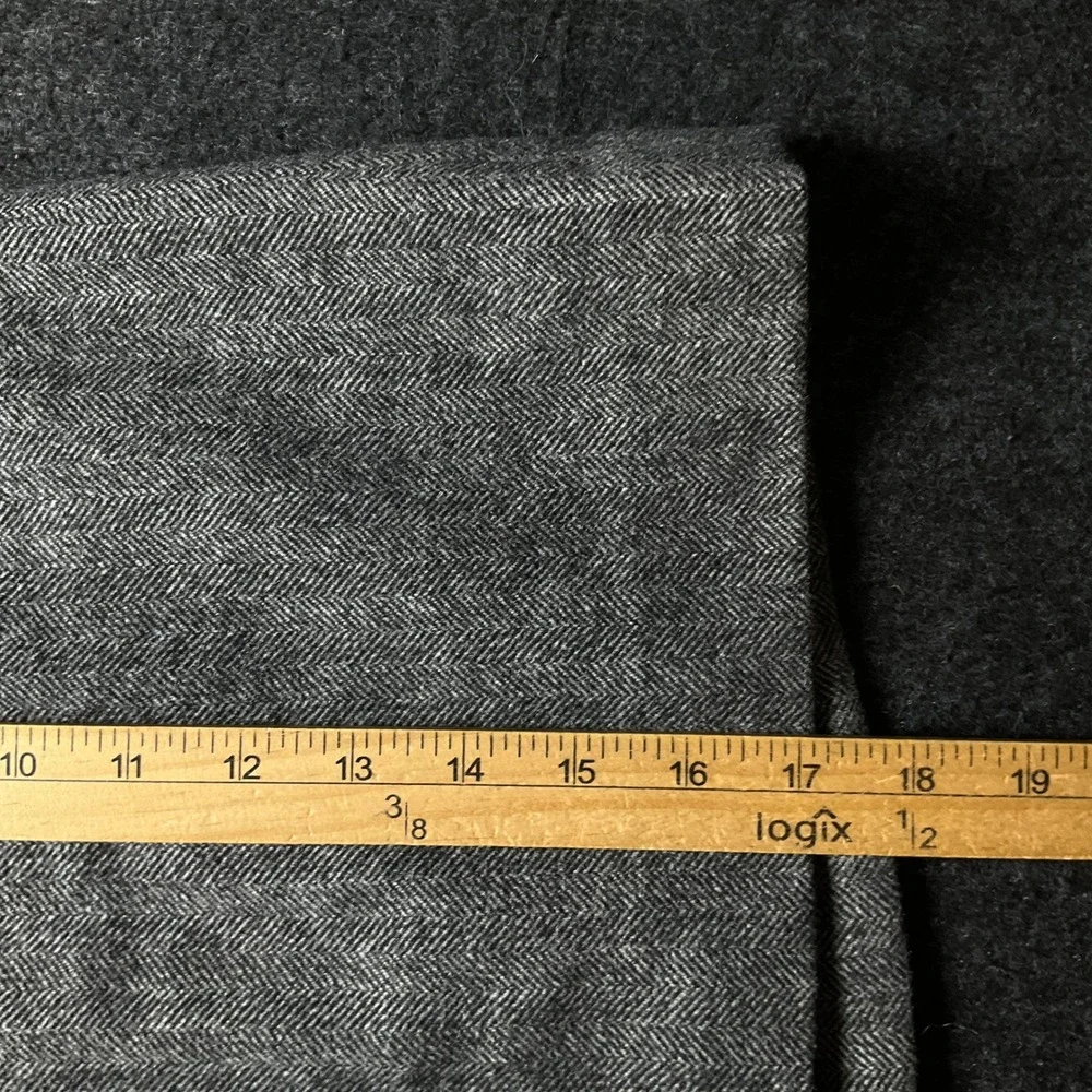 J.Crew Mini Skirt Women 0 Grey Wool Herringbone A-Line Pocket Preppy Tweed
